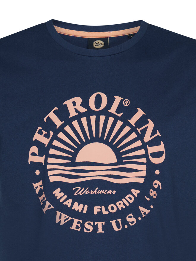 Petrol Industries Petrol Industries Camiseta M-1050-TSR127 Azul marino Regular Fit