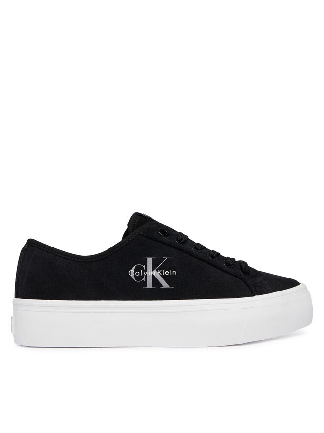 Calvin Klein Sneakers Calvin Klein Vulc Flatf Laceup Suede HW0HW03088 Schwarz