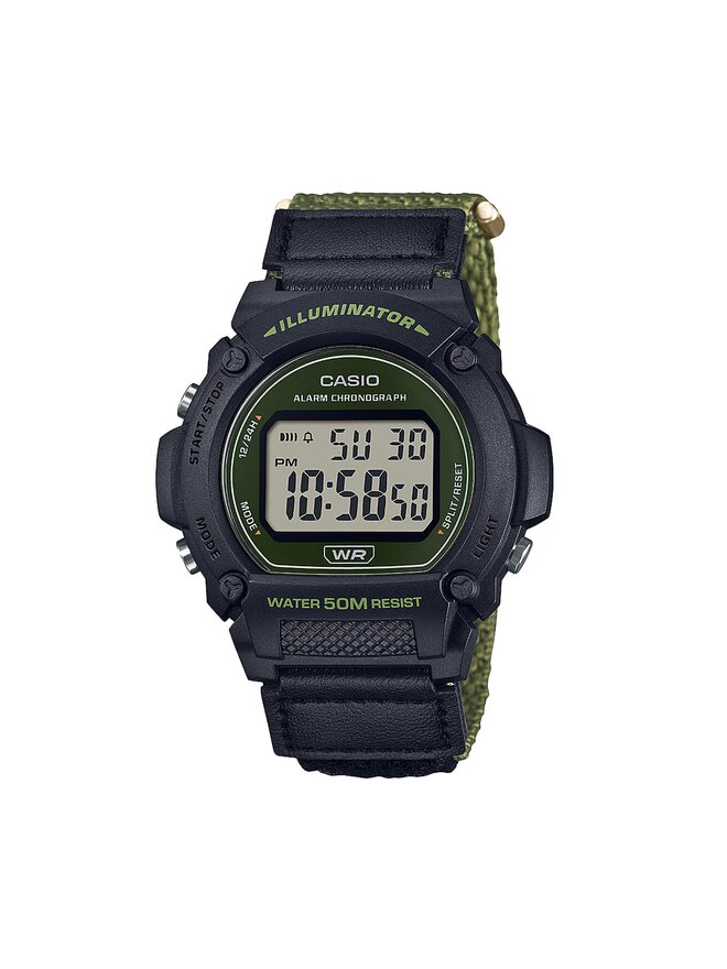 Casio Zegarek Casio W-219HB-3AVEF Czarny