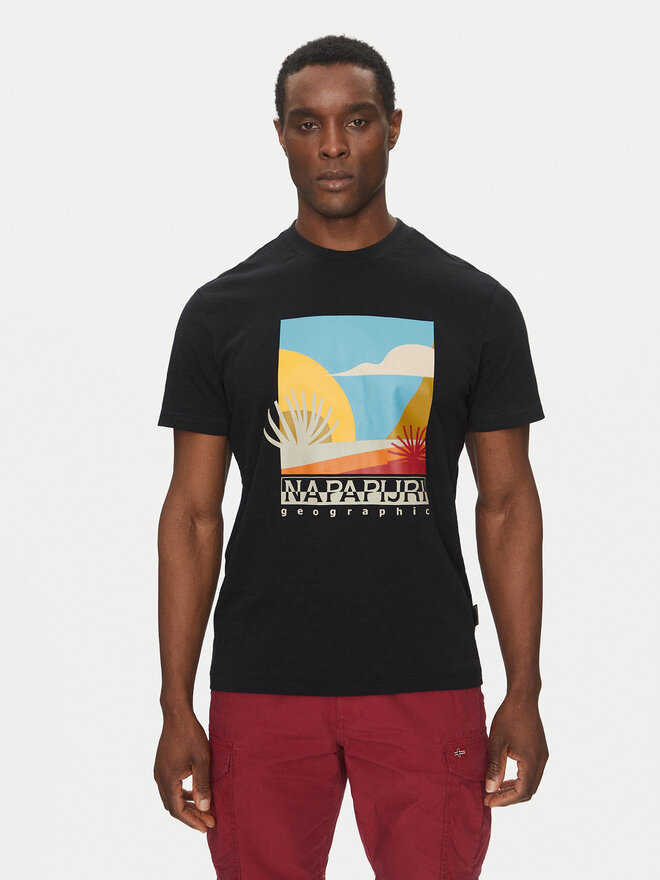 Napapijri Napapijri Camiseta S-Arbia NP0A4IE3 Negro Regular Fit