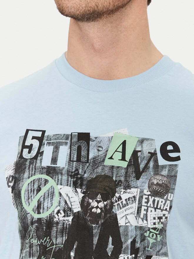Blend Blend T-Shirt 20717965 Blau Regular Fit