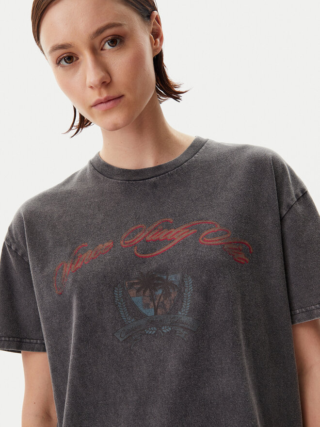 Vans Vans T-Shirt Palm Impresa VN000MCM Μαύρο Regular Fit