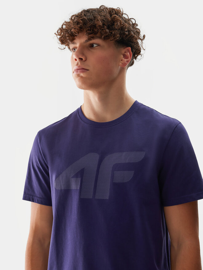 4F 4F Póló 4FWSS24TTSHM1155 Sötétkék Regular Fit