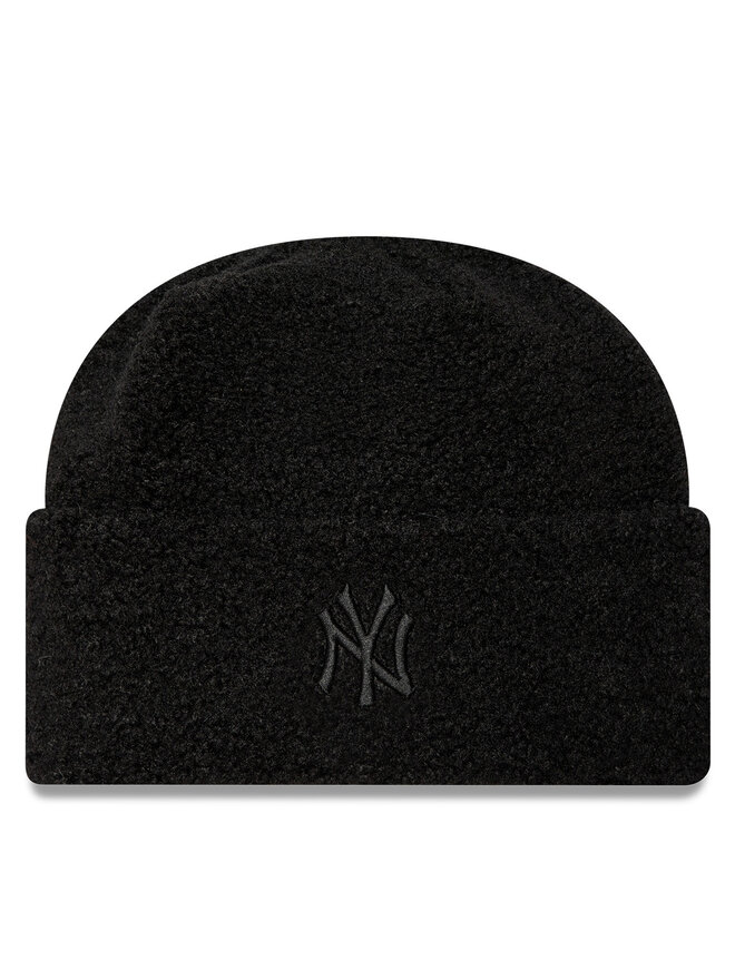 New Era Čepice New Era Borg New York Yankees Cuff Knit Beanie 60580757 Černá