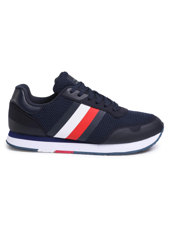 Tommy Hilfiger Sneakers Tommy Hilfiger Corporate Material Mix Runner FM0FM02688 Dunkelblau