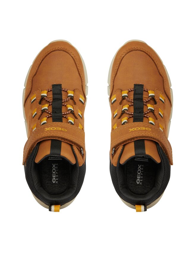 Geox Schnürschuhe Geox J Flexyper Boy B Abx J949XA 032FU C6F2G D Braun