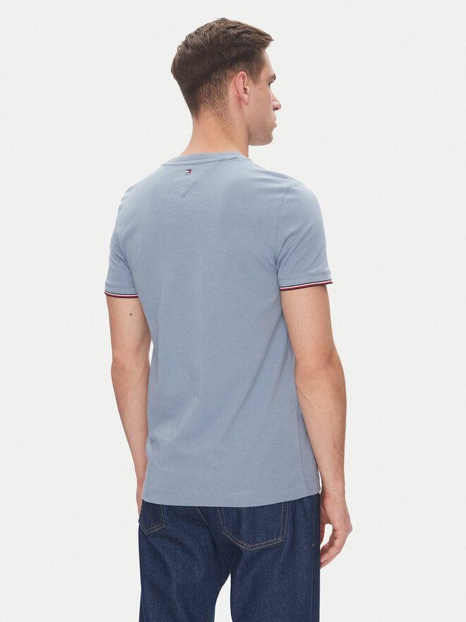 Tommy Hilfiger Tommy Hilfiger Camiseta Logo MW0MW32584 Celeste Regular Fit