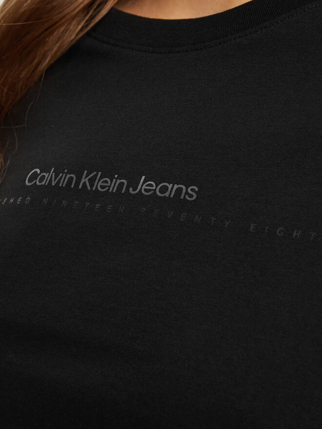 Calvin Klein Jeans Calvin Klein Jeans Camiseta Institutional Graphic J20J224990 Negro Slim Fit