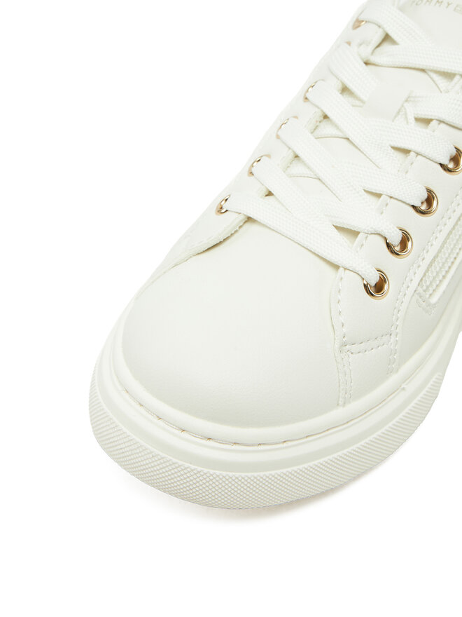Tommy Hilfiger Sneakersy Tommy Hilfiger Low Cut Lace-Up Sneaker T3A9-33745-1439 S Biały
