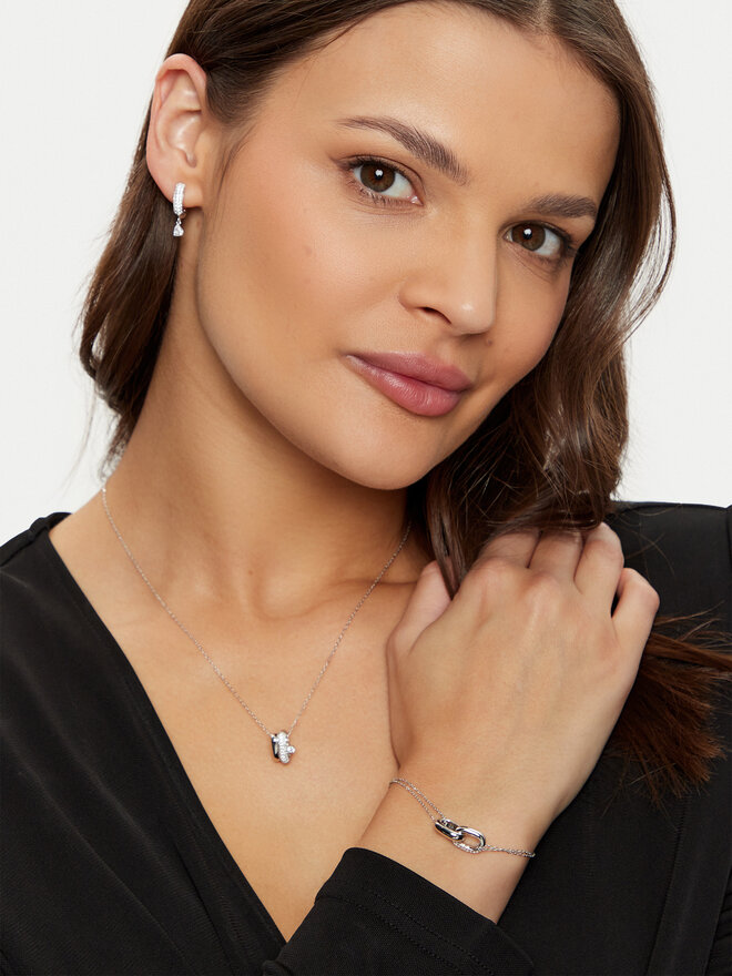 Guess Bransoletka Guess JSBB04 551JW Srebrny
