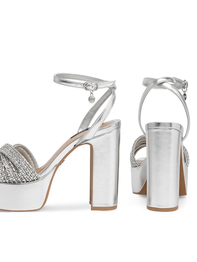 Nine West Sandale Nine West WFA2736-1 Argintiu