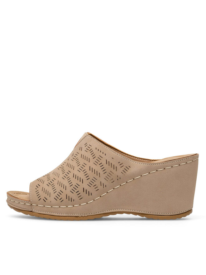 Clara Barson Pantoletten Clara Barson WYL0510-05 Beige