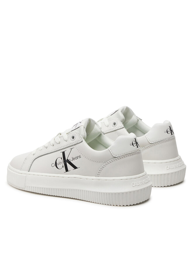 Calvin Klein Jeans Tenisice Calvin Klein Jeans Chunky Cupsole Laceup Mon Lth Wn YW0YW00823 Bijela