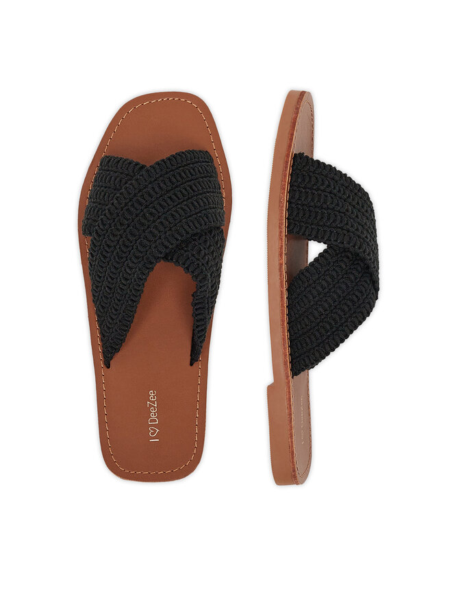 DeeZee Papucs DeeZee E4736-1 Fekete