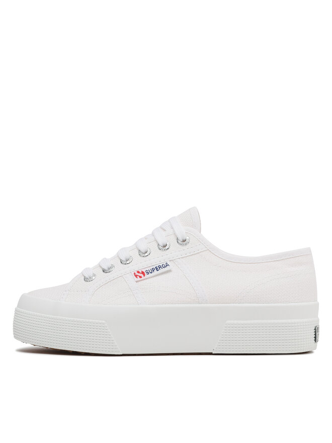 Superga Sneakers aus Stoff Superga 2740 Platform S21384W Weiß