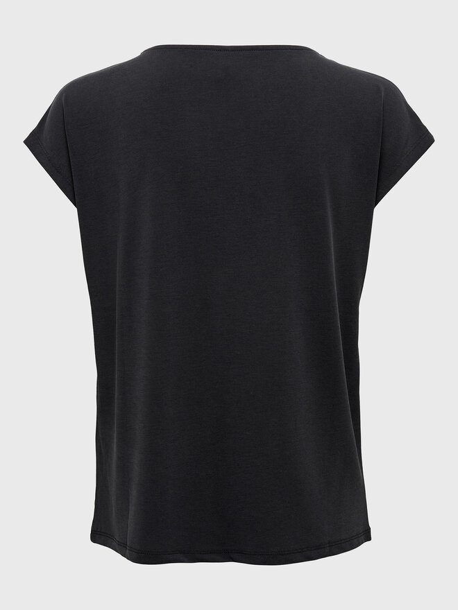 ONLY ONLY Camiseta Free 15287041 Negro Regular Fit