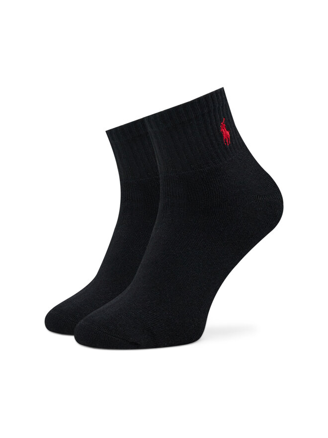 Polo Ralph Lauren Sada 3 párů pánských vysokých ponožek Polo Ralph Lauren 449655220001 Černá