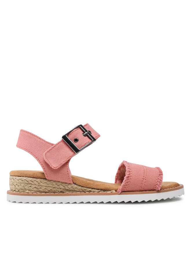 Espadrilles Skechers BOBS Desert Kiss 113541 CRL Rose chaussures