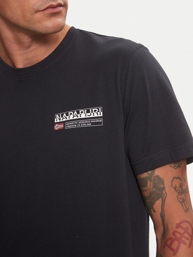 Napapijri Napapijri T-Shirt Kasba NP0A4HQQ Μαύρο Regular Fit