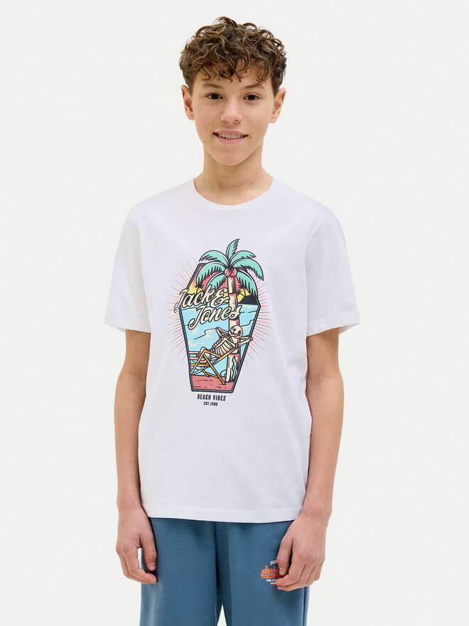 Jack&Jones Junior Jack&Jones Junior Camiseta Elijah 12269825 Blanco Regular Fit