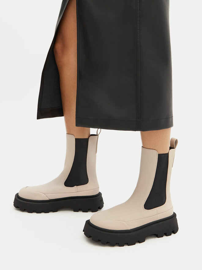 Juicy Couture Členková obuv s elastickým prvkom Juicy Couture HY58105-1 Béžová