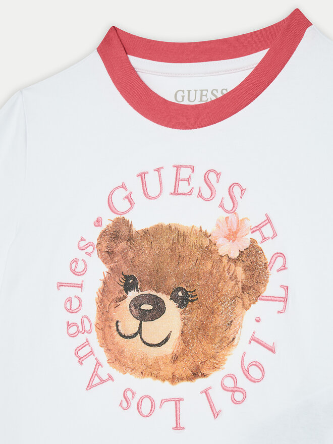 Guess Guess Marškinėliai J5RI41 K6YW4 Balta Regular Fit