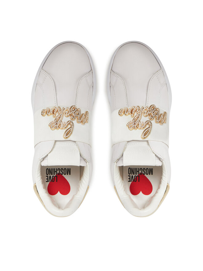LOVE MOSCHINO Sneakersy LOVE MOSCHINO JA15064G1MIA610A Biały