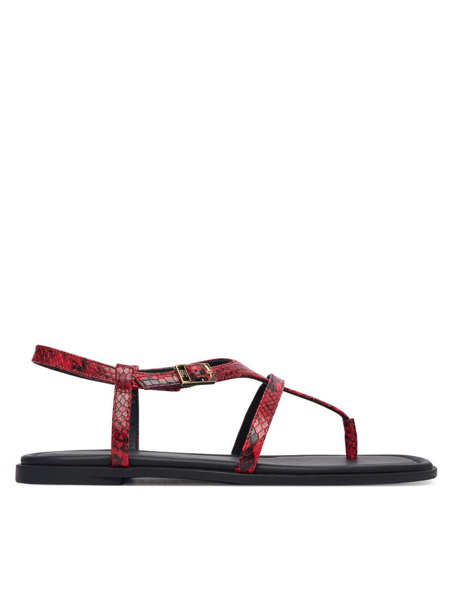 Tommy Hilfiger Sandalen Tommy Hilfiger Th Buckle FW0FW09514 Rot