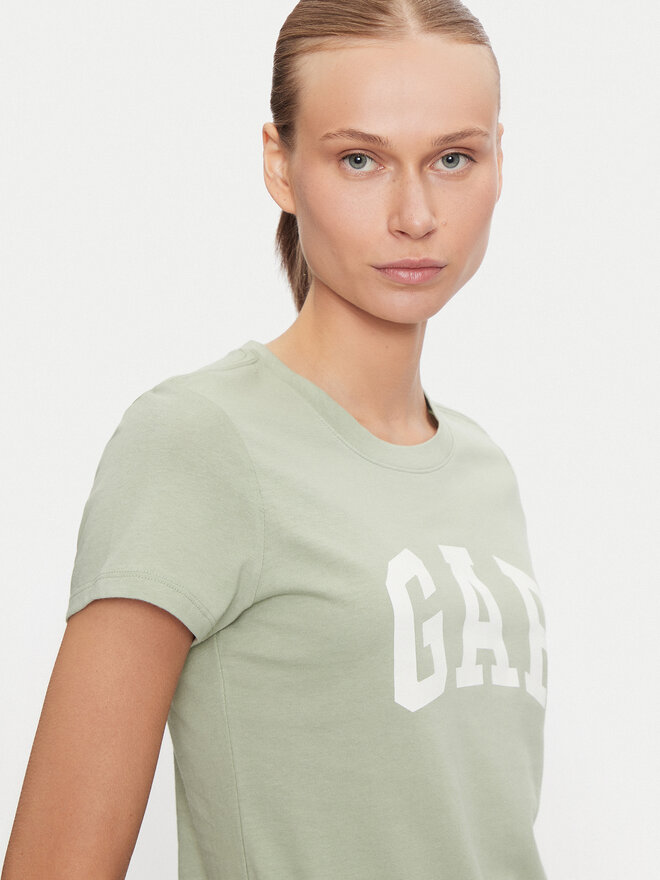 Gap Gap Camiseta 417797-14 Verde Regular Fit