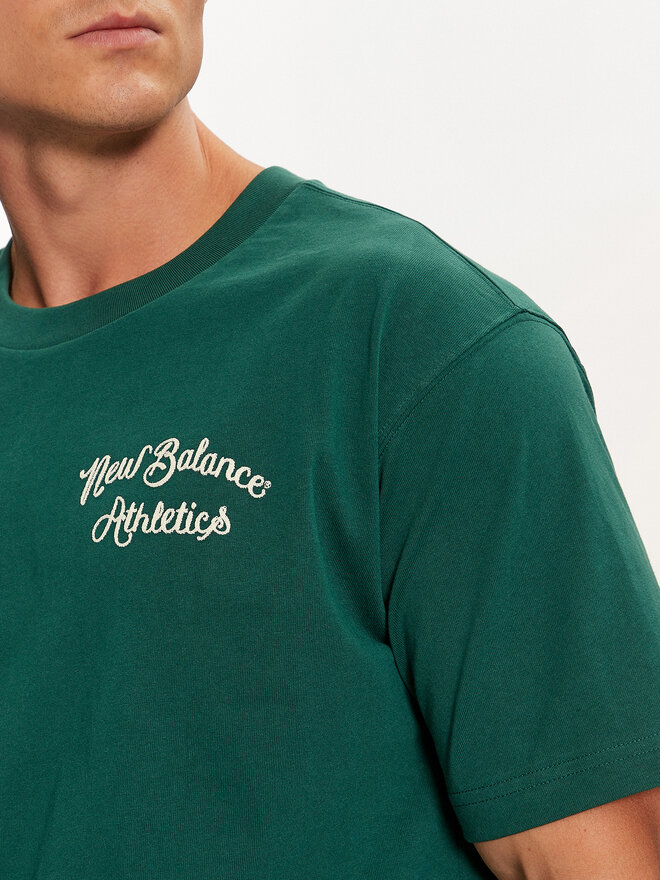 New Balance New Balance Camiseta MT43556 Verde Regular Fit