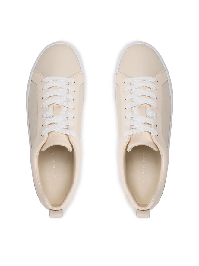 Tommy Hilfiger Sneakers Tommy Hilfiger Embossed Vulc FW0FW07376 Beige