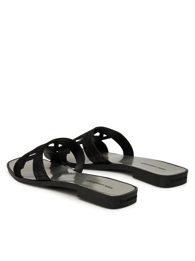KARL LAGERFELD Şlapi KARL LAGERFELD Skoot II KL80402 Negru