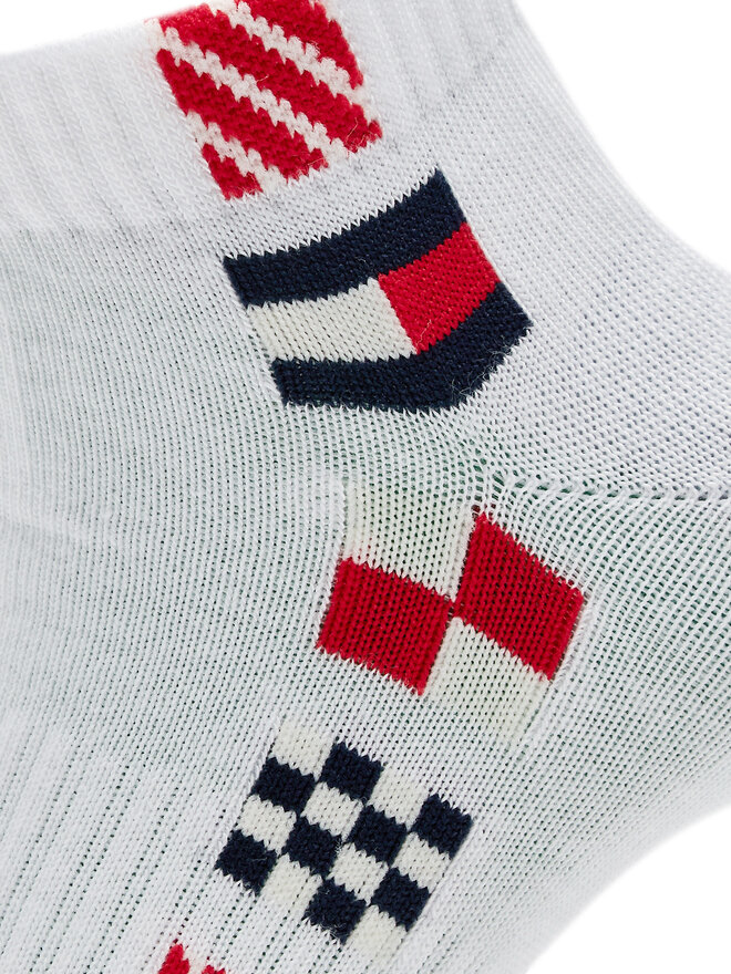 Tommy Hilfiger Σετ ψηλές κάλτσες παιδικές 2 τεμαχίων Tommy Hilfiger 701229874 Λευκό