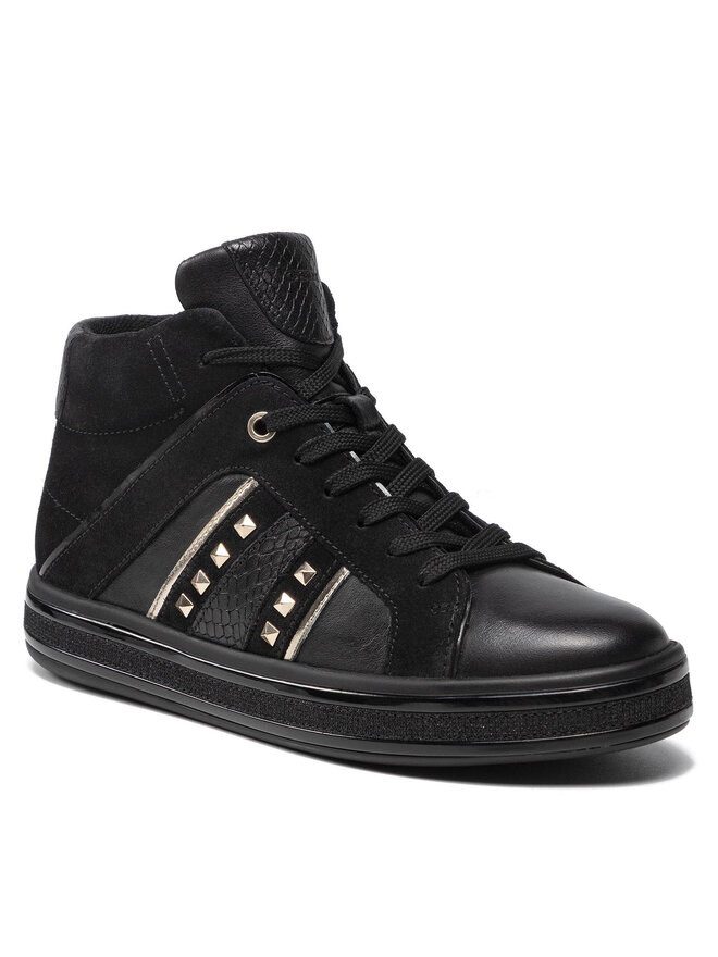Geox Sneakersy Geox D Leelu' B D16FFB 08522 C9999 Čierna