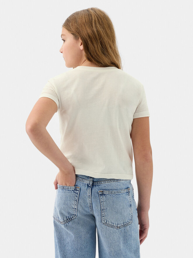 Gap Gap Футболка 888862 Écru Regular Fit