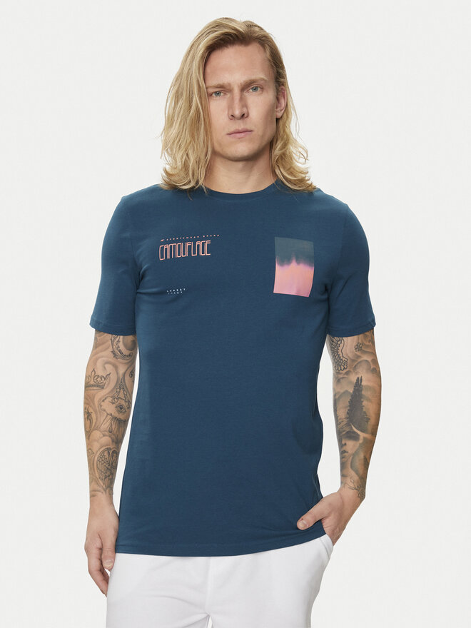 4F 4F Camiseta 4FWSS24TTSHM1289 Verde Regular Fit