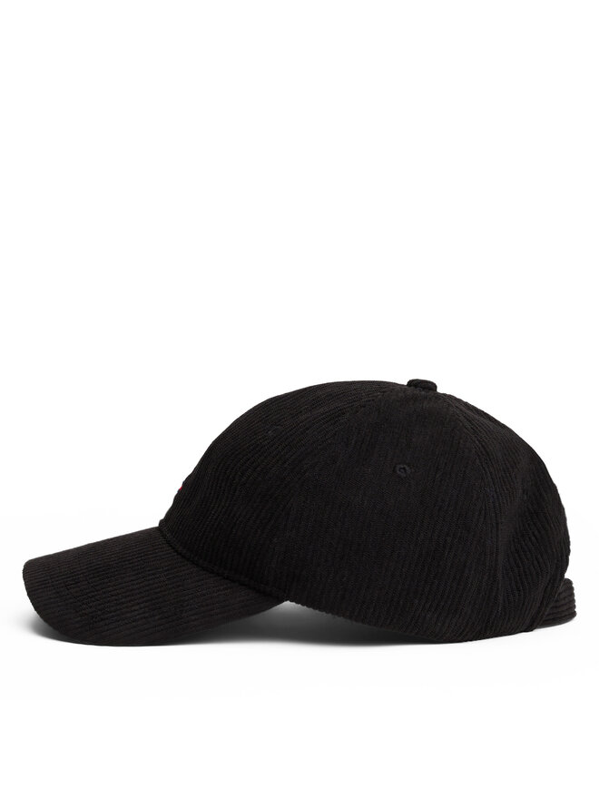 Tommy Hilfiger Шапка с козирка Tommy Hilfiger Th Flag 6 Panel Cord Cap AM0AM13583 Черен