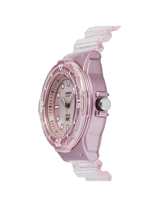 Casio Zegarek Casio Lady Translucent LRW-200HS-4EVEF Różowy