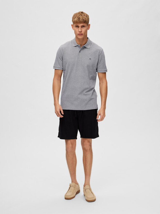 Selected Homme Selected Homme Poloshirt 16087839 Grau Regular Fit