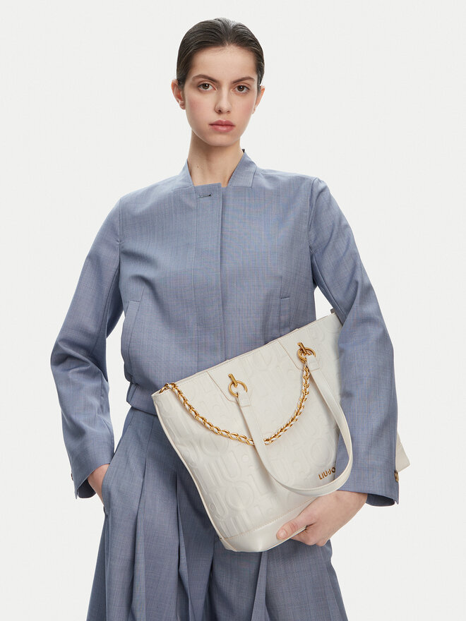 Liu Jo Ročna torba Liu Jo Ecs M Tote AA5197 E0538 Écru