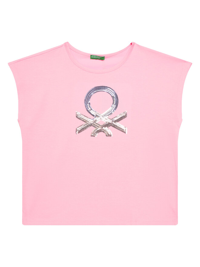 United Colors Of Benetton United Colors Of Benetton T-Shirt 3I1XC10P1 Rosa Regular Fit