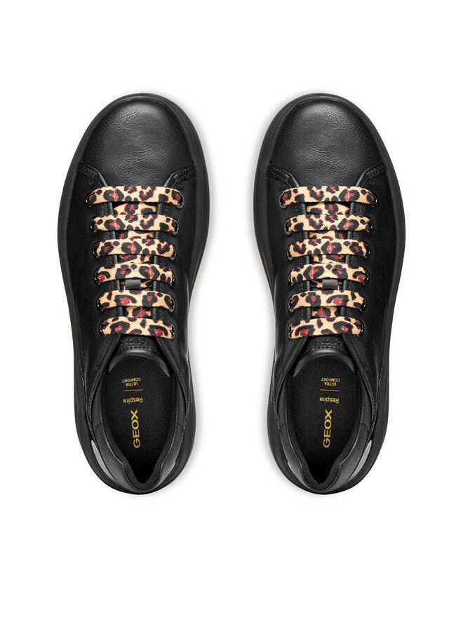 Geox Sneakersy Geox D Spherica Ecub-2 D56WVD 05402 C9999 Čierna