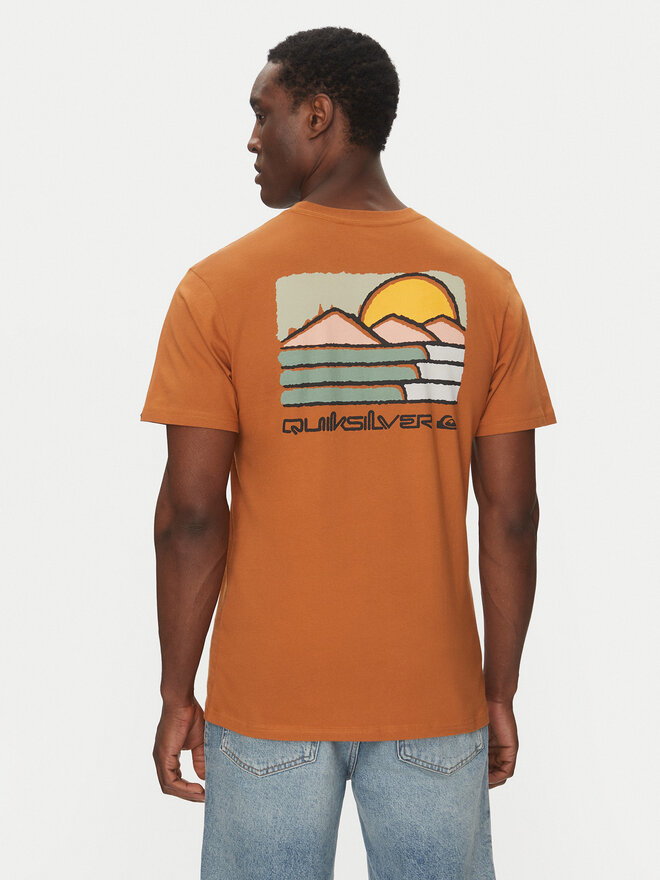 Quiksilver Quiksilver Majica EQYZT08038 Rjava Regular Fit