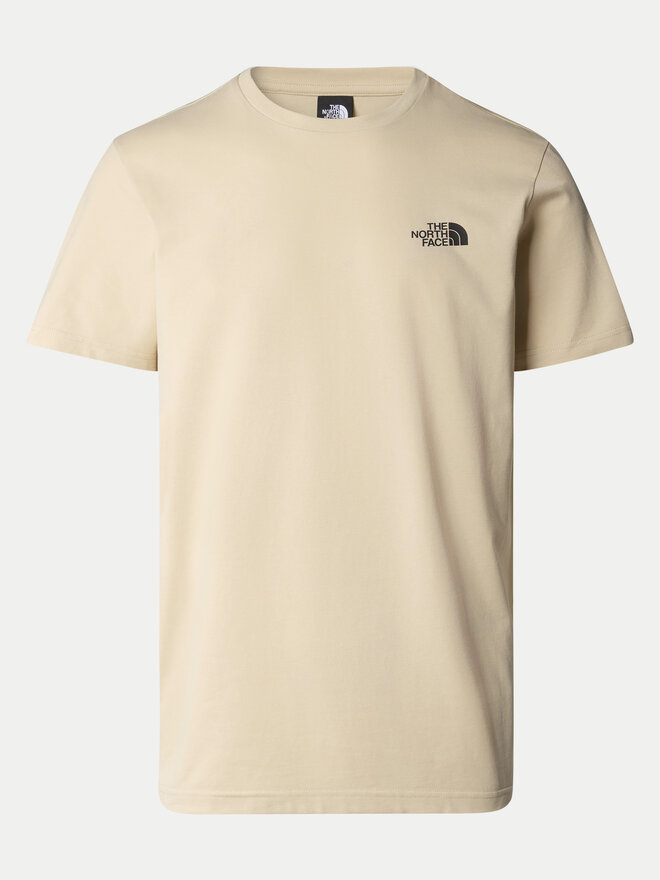 The North Face The North Face Marškinėliai Simple Dome NF0A87NG Smėlio Regular Fit