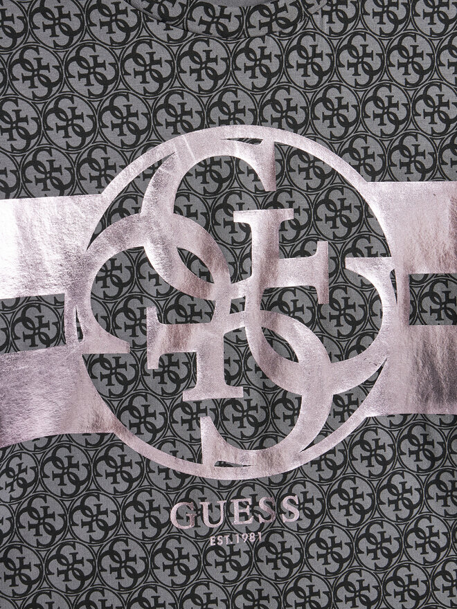Guess Guess Marškinėliai J5RI04 K6YW4 Juoda Regular Fit