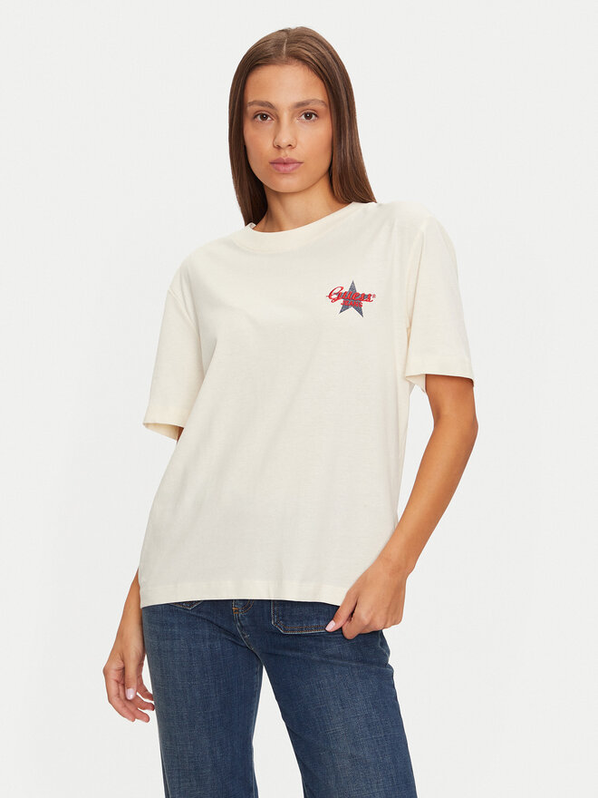 Guess Guess Marškinėliai W4BI55 K8HM0 Rožinė Oversize