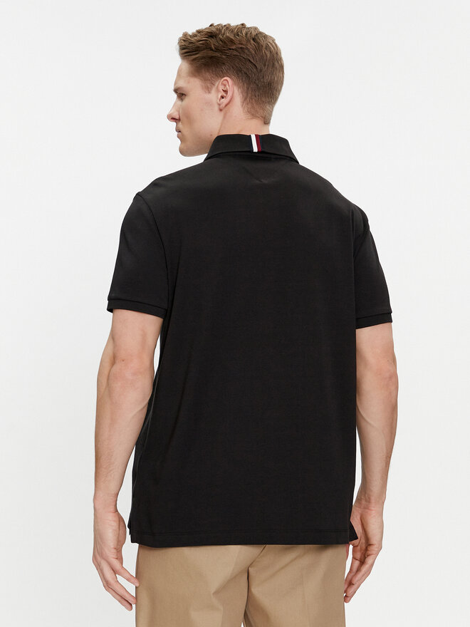 Tommy Hilfiger Tommy Hilfiger Polo Interlock MW0MW34783 Μαύρο Regular Fit