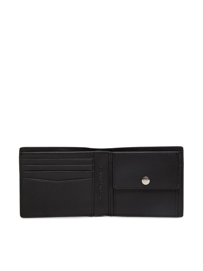 Calvin Klein Jeans Velká pánská peněženka Calvin Klein Jeans Aop Emboss Bifold W/Coin K50K512064 Černá