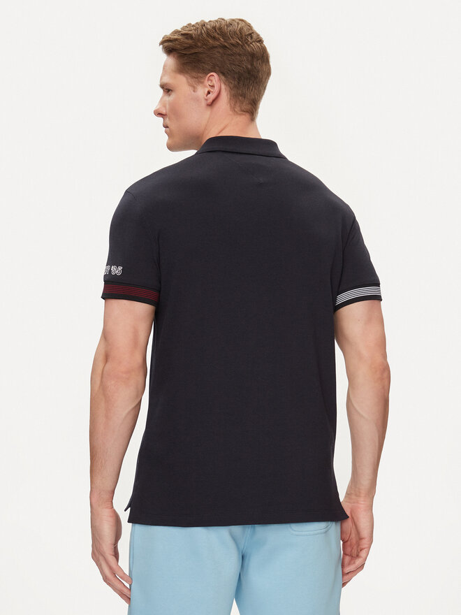 Tommy Hilfiger Tommy Hilfiger Pólóing Flag MW0MW34780 Sötétkék Slim Fit