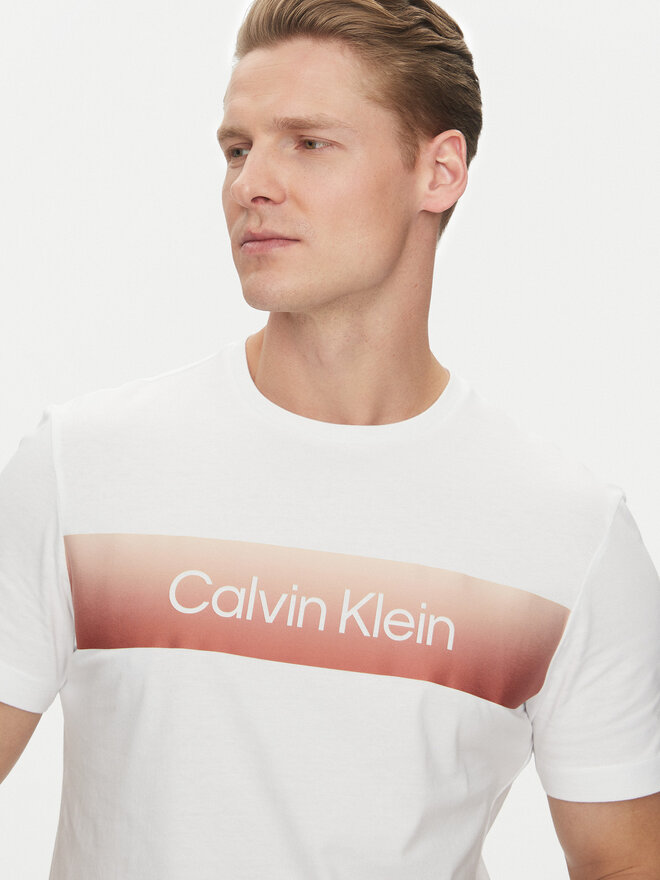 Calvin Klein Calvin Klein Camiseta Linear Ombre K10K114163 Blanco Regular Fit